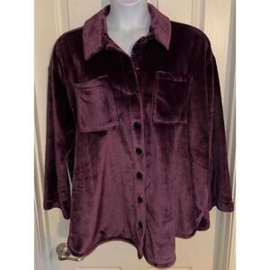 Torrid Shacket Dark Purple Sz 1